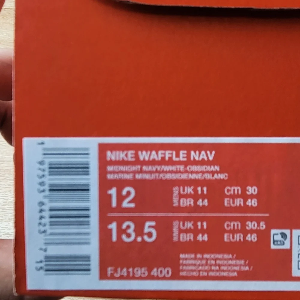 Nike Waffle Nav Men's Blue/White Sneakers Size 12